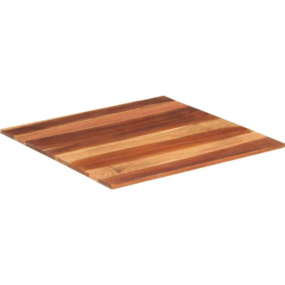 vidaXL Tafelblad 15-16 mm 70x70 cm massief acaciahout Bruin