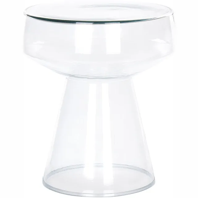 Beliani LAGUNA - Bijzettafel - Transparant - Glas