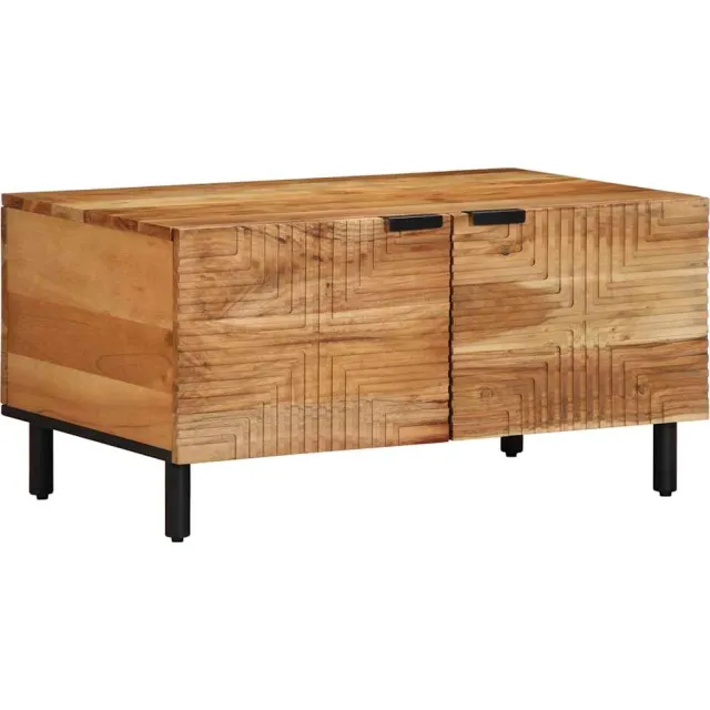 vidaXL Salontafel 80x50x40 cm Massief Acaciahout Bruin