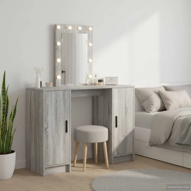 vidaXL Plafondtafel Grijs 102 x 33 x 135 cm Bewerkt hout, foto 2