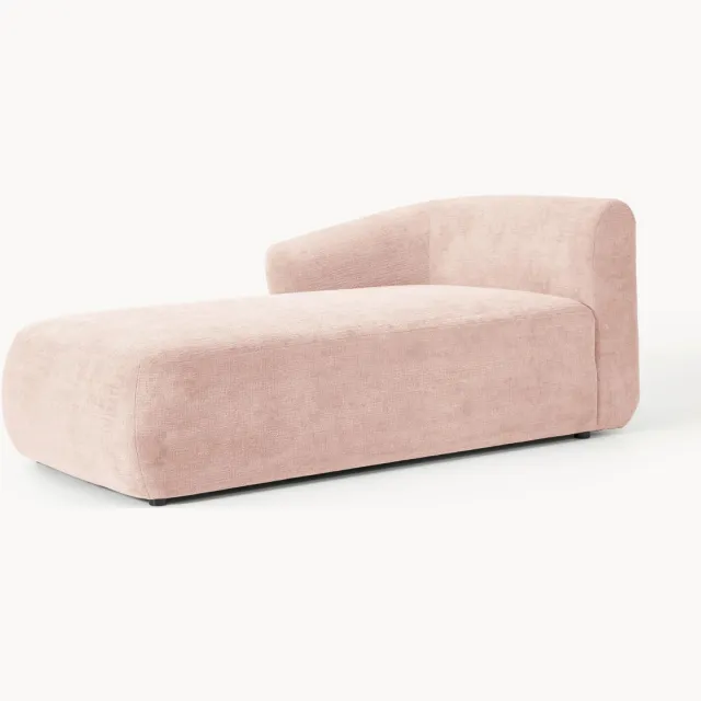 Westwing Collection Hoekmodule ottomaan Sofia roze