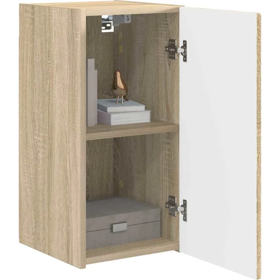 vidaXL TV Wandkast 30 x 31 x 60 cm Sonoma Bewerkt hout Bruin