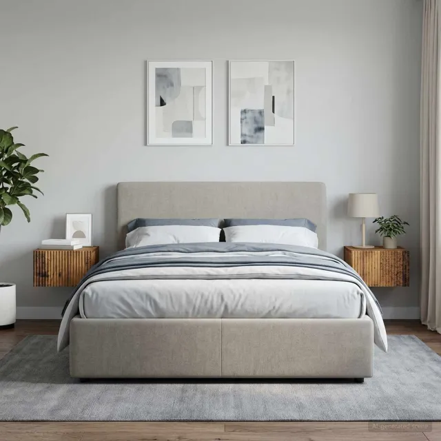 vidaXL Wandbeugel Bedkast 2 st Oud hout 33 x 34,5 x 20 cm Bewerkt hout bruin, foto 2