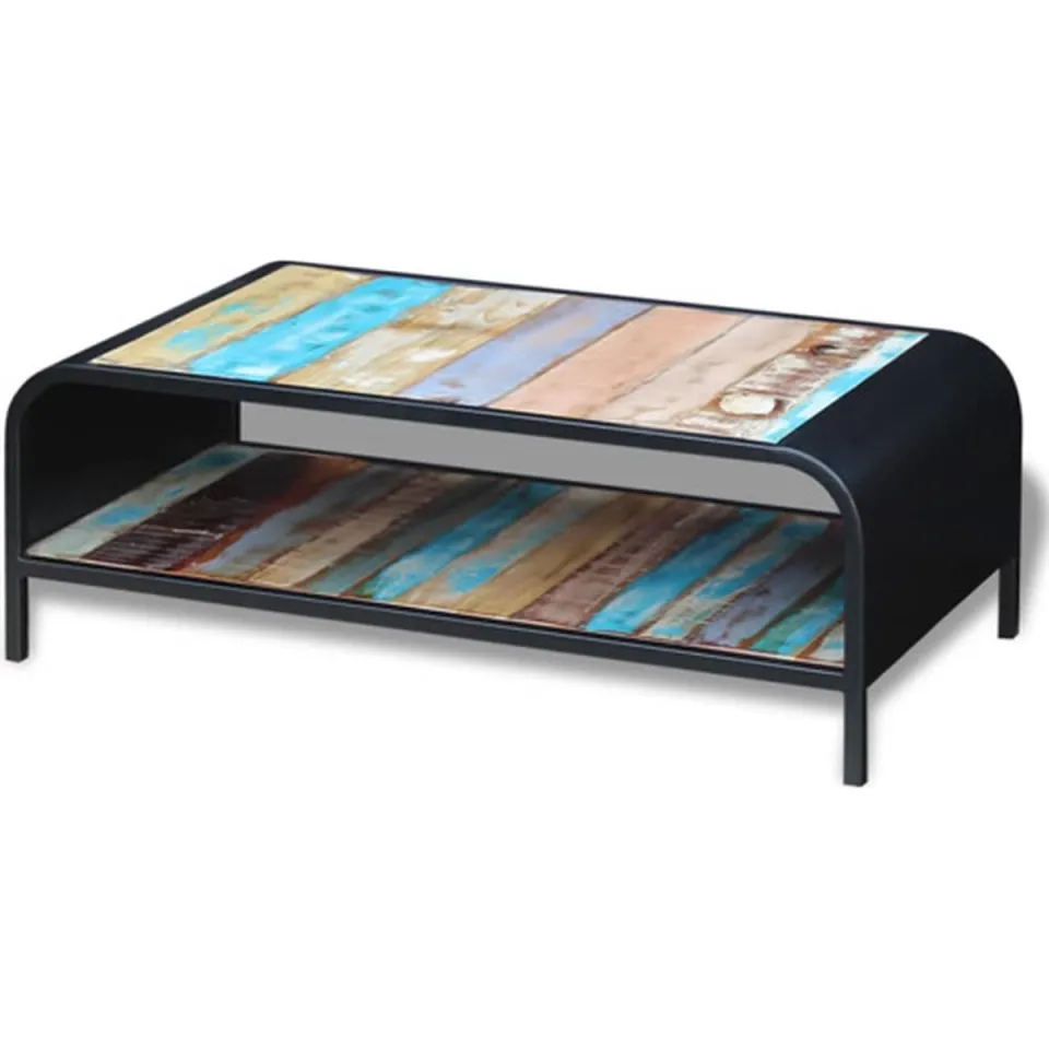 vidaXL Salontafel massief gerecycled hout meerkleurig, foto 2
