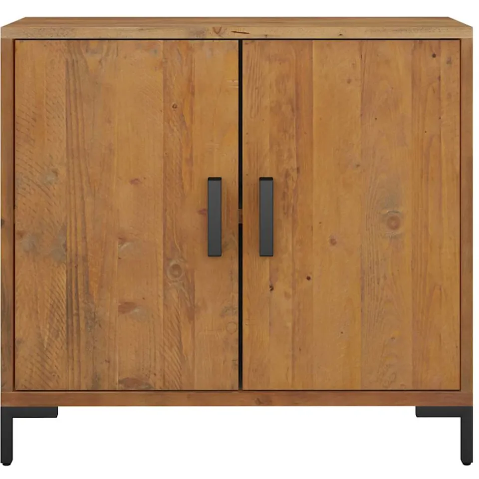 vidaXL Dressoir 75x35x70 cm massief grenenhout bruin