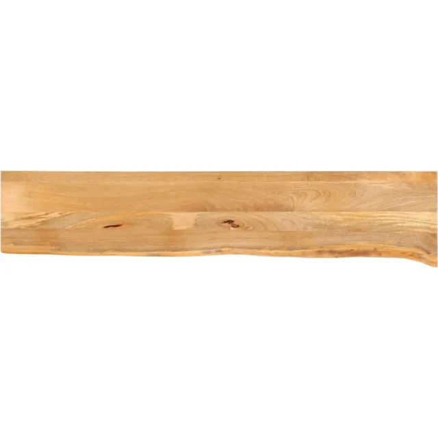 vidaXL Tafelblad met natuurlijke rand 180x30x2,5 cm massief mangohout Bruin