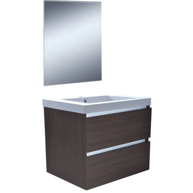 Aqua Splash Badkamermeubelset Luna 60X47 Grey Oak Aqua Splash