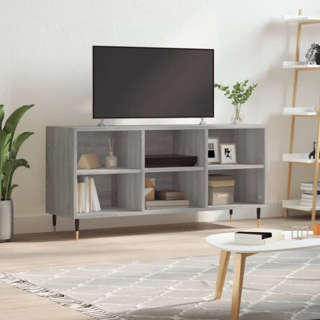vidaXL Tv-meubel 103,5x30x50 cm bewerkt hout grijs sonoma eikenkleurig, foto 2