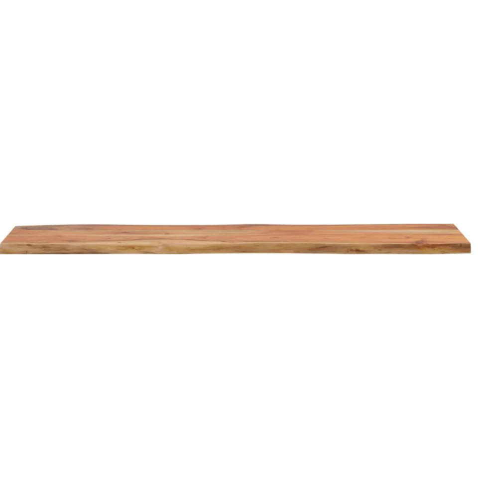 vidaXL Tafelblad rechthoekig natuurlijke rand 180x40x2,5 cm acaciahout Bruin