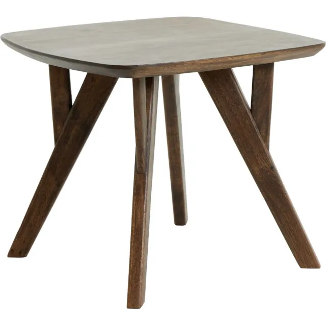 Light & Living Bijzettafel Quenza - Hout - 50x50x42cm - Modern Bruin