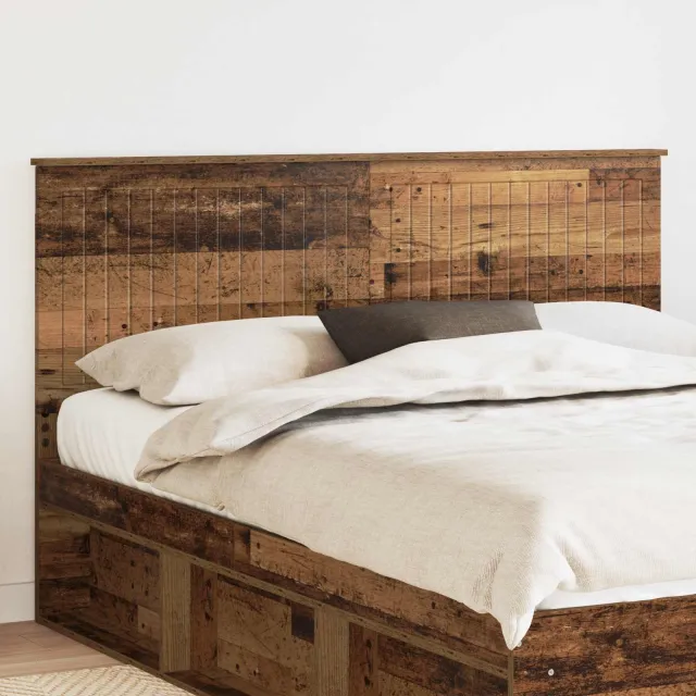 vidaXL Hoofdbord Oud Hout Bewerkt hout Bruin