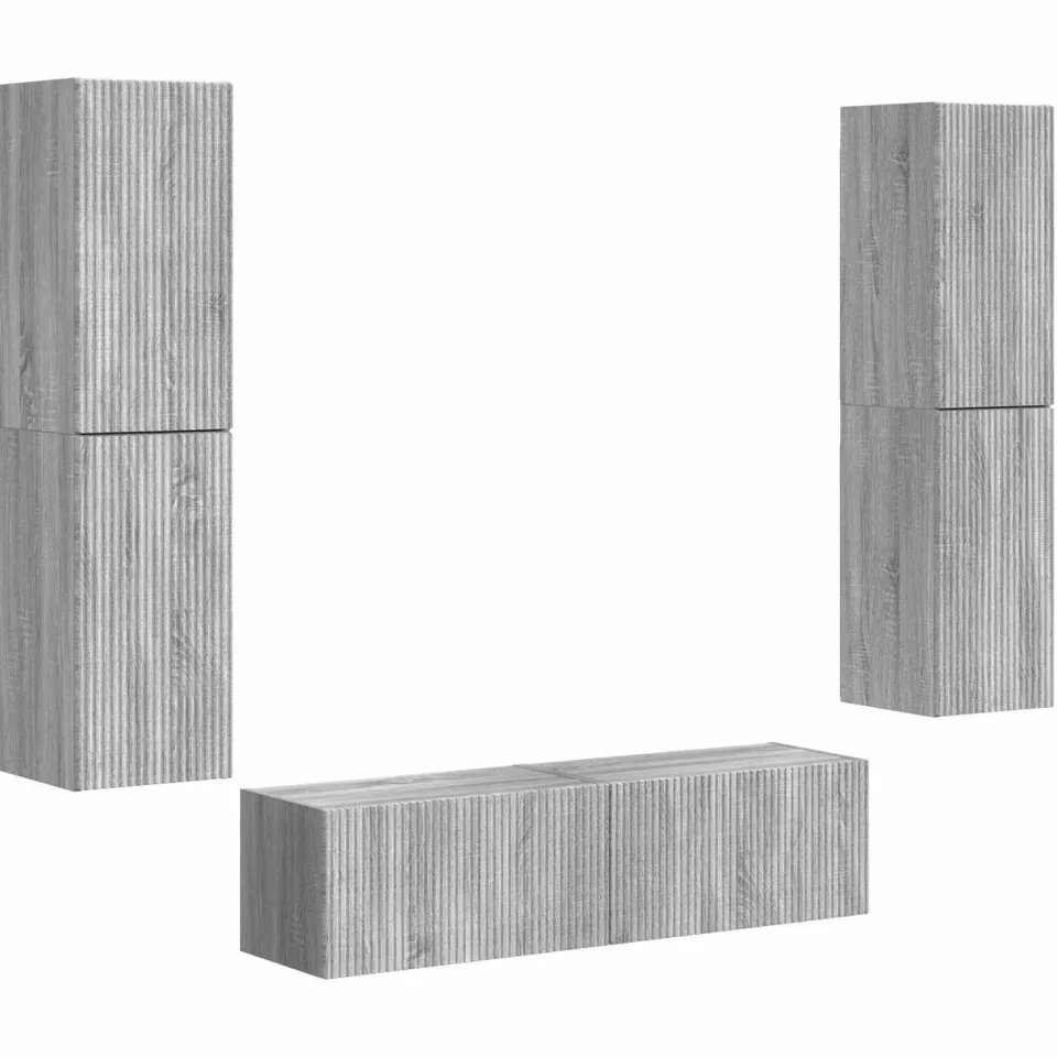 vidaXL Tv-meubelset 6 st 31 x 30 x 60 cm Grijs Sonoma, foto 3