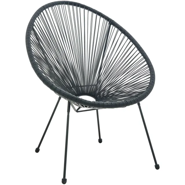 Artistiq Living Justine loungestoel zwart