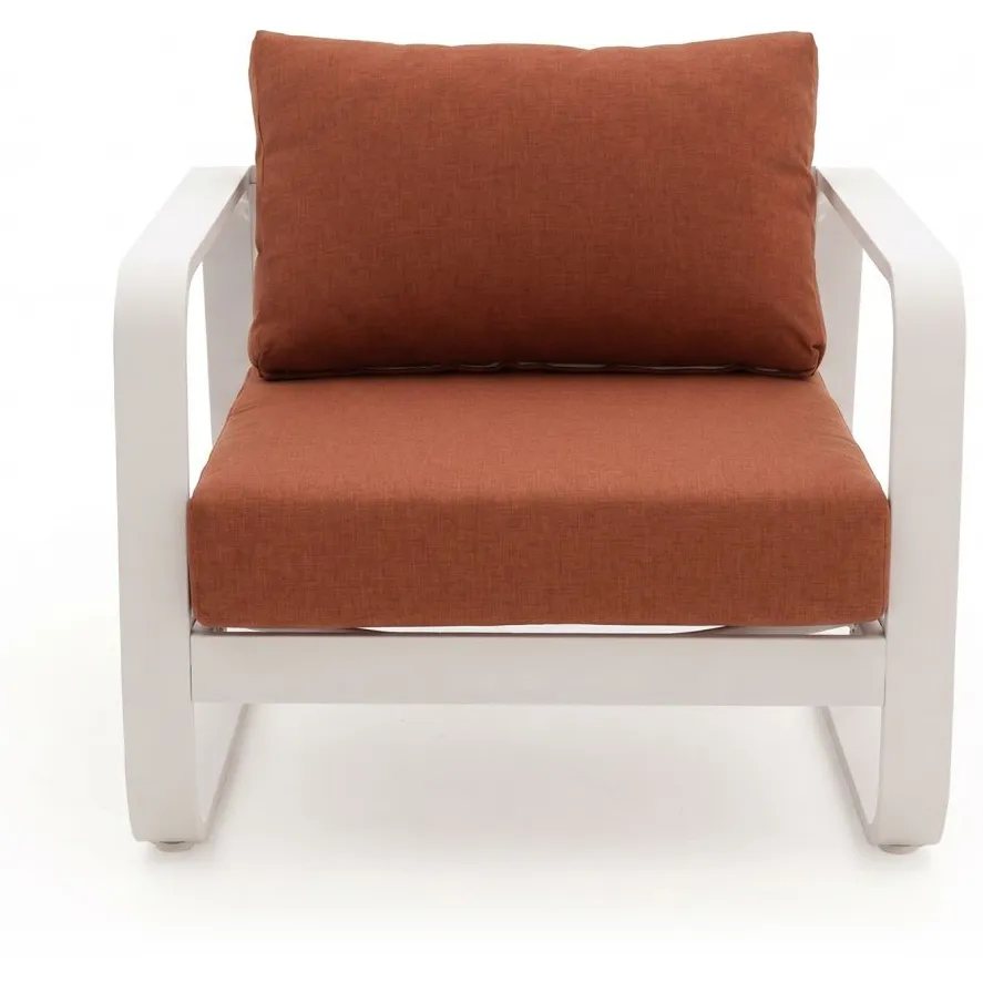 Forza Furniture Forza Liri stoel-bank loungeset 4-delig oranje, foto 4
