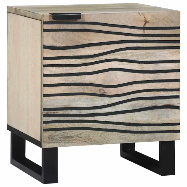 vidaXL Nachtkastje Wit 40 x 33 x 46 cm Bewerkt hout
