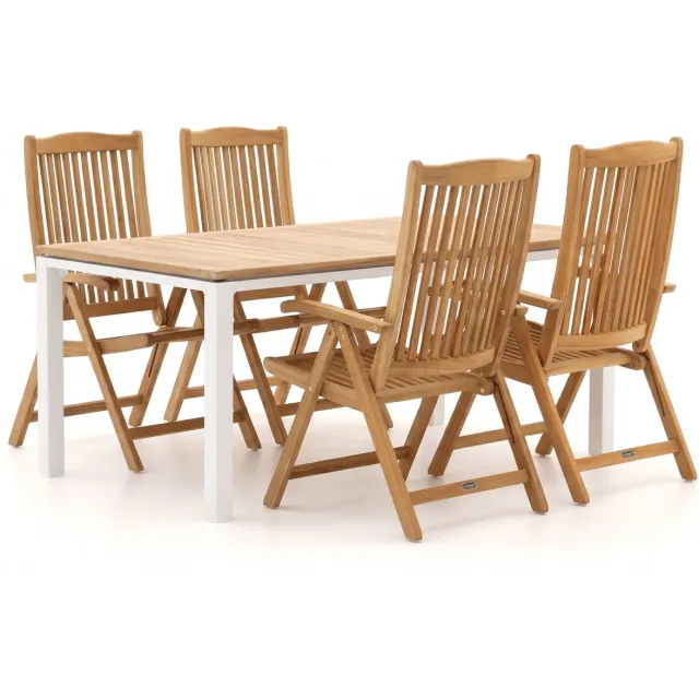 Sunyard Furniture Sunyard Veronica/Linosa 180cm dining tuinset 5-delig verstelbaar
