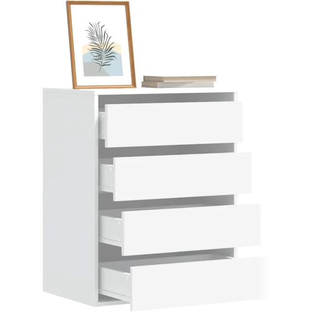 vidaXL Ladekast 60x41x76 cm bewerkt hout wit