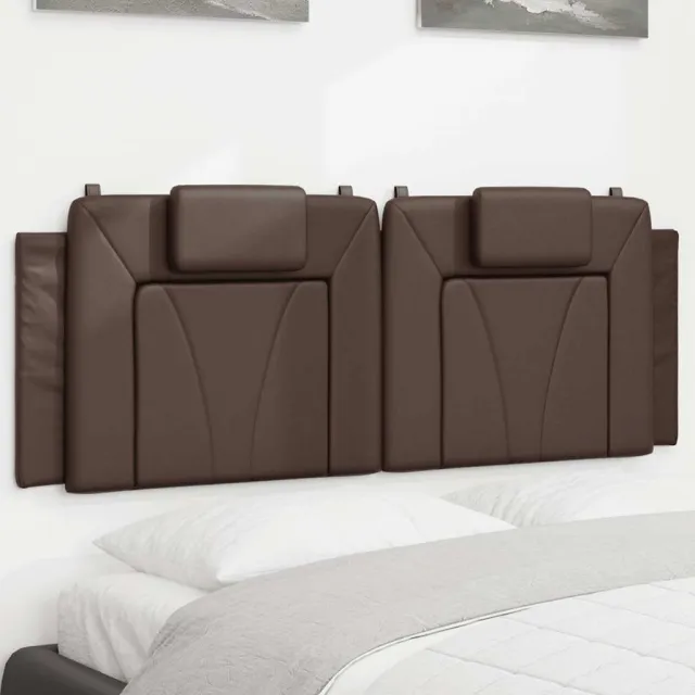 vidaXL Hoofdbordkussen "Viana" 120 cm kunstleer bruin