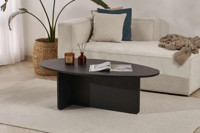 Skye Decor Orba Salontafel Houten Zwart 120 x65 x 38 cm 100% melamine gecoat spaanplaat 18 mm