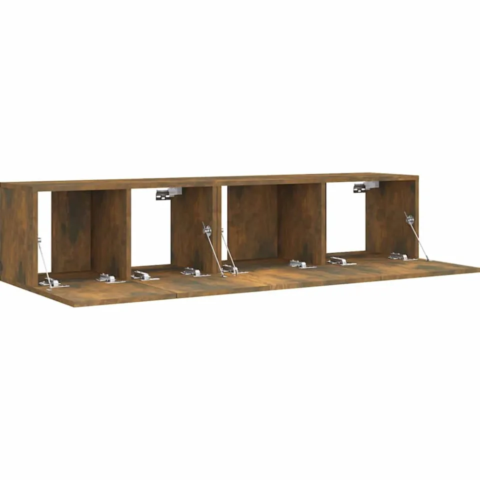 vidaXL 2-delige Tv-meubelset bewerkt hout gerookt eikenkleurig, foto 4