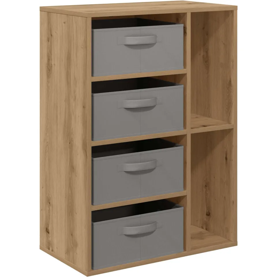 vidaXL Dressoir Artisanaal eiken 60 x 33,5 x 84 cm, foto 3