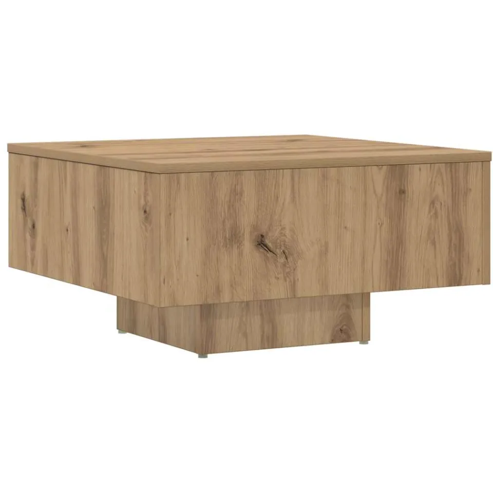 vidaXL Salontafel 60x60x31,5 cm bewerkt hout artisanaal eikenkleur, foto 4