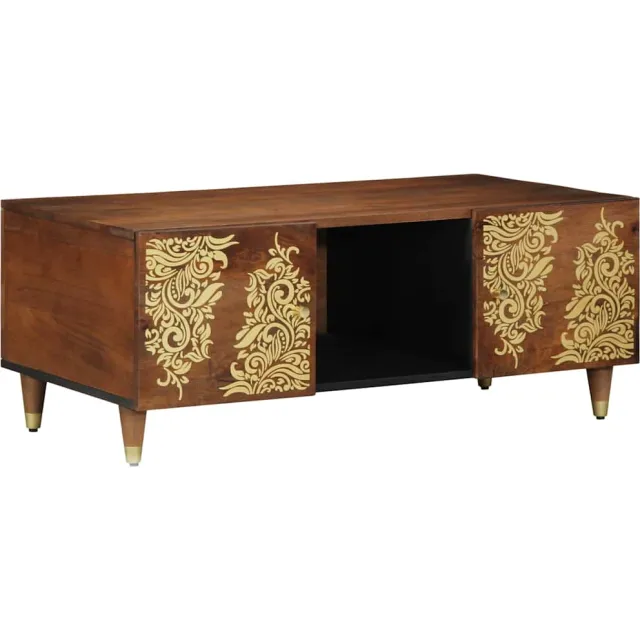 vidaXL Salontafel Honingbruin 100 x 54 x 40 cm Massief Mango Hout