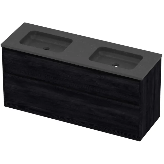 Proline Rollo Badmeubelset Hardsteen Elegant 140x46x67 cm Blue Stone Black Oak