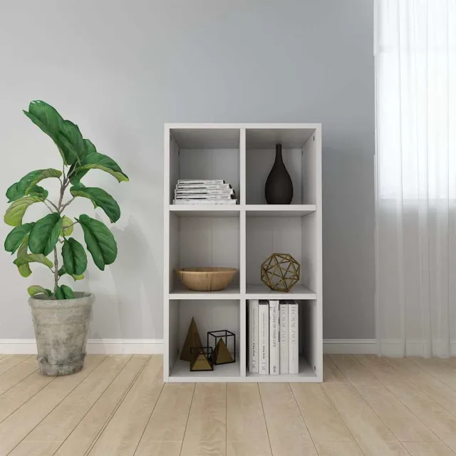 vidaXL Boekenkast/dressoir 66x30x98 cm bewerkt hout wit, foto 2