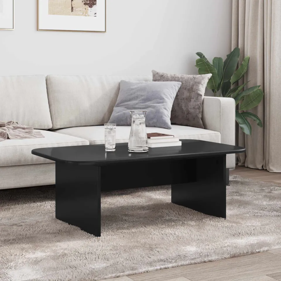 vidaXL Salontafel Zwart 93 x 53 x 33 cm Bewerkt hout, foto 4