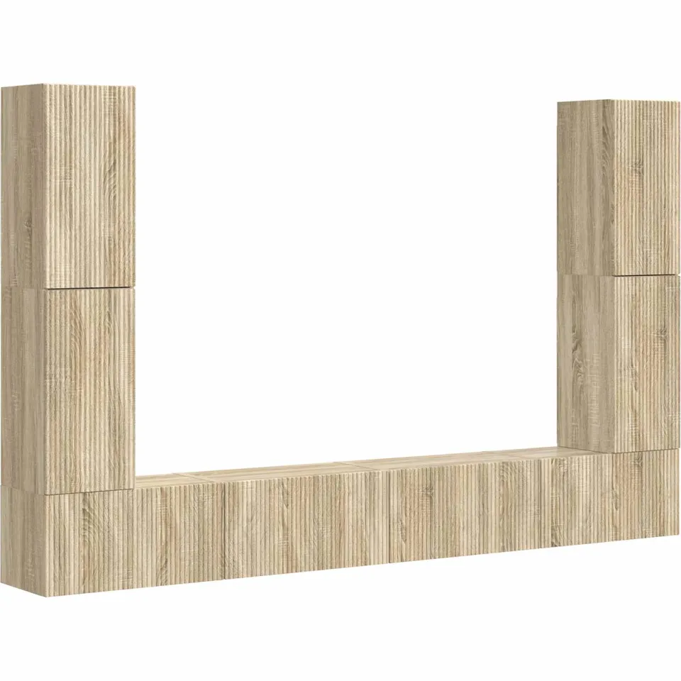 vidaXL Tv-meubelset 8 st 31 x 30 x 60 cm Sonoma Eiken, foto 3