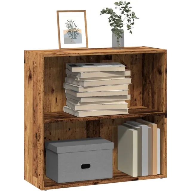 vidaXL Boekenkast 80x30x77 cm bewerkt hout oud houtkleurig Bruin