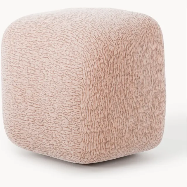 Westwing Collection Hoge poef Wolke Roze