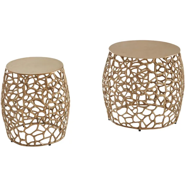 Sky Style Lova Bijzettafel Set Goud