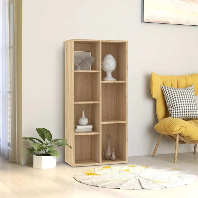 vidaXL Boekenkast 50x25x106 cm bewerkt hout sonoma eikenkleurig, foto 2