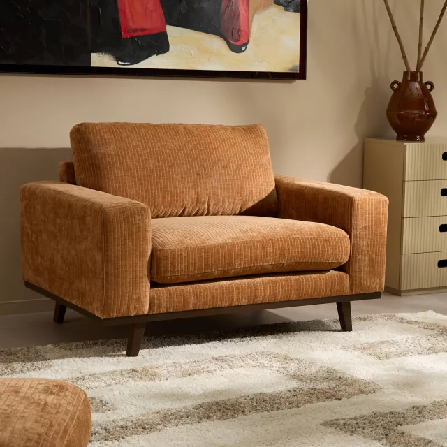NOUS Living loveseat Torino cognac, foto 2