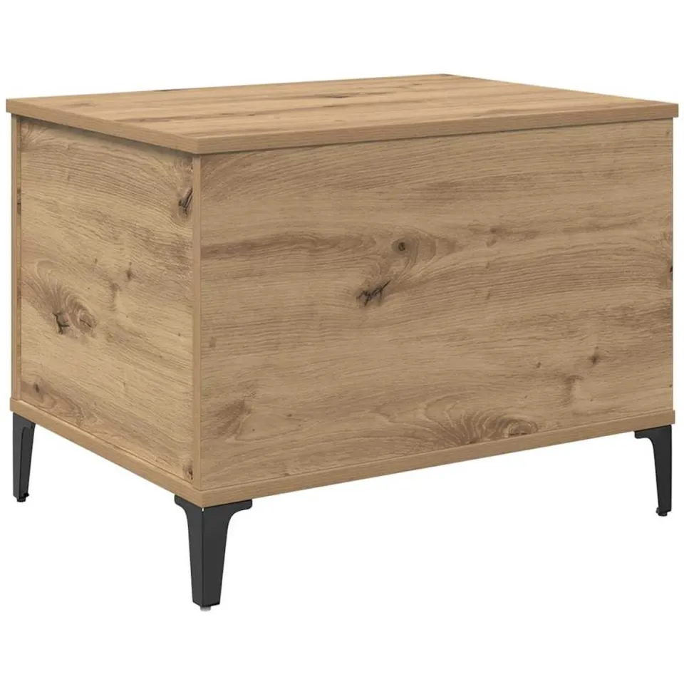 vidaXL Salontafel Artisan Eiken 60 x 44,5 x 45 cm Bewerkt hout