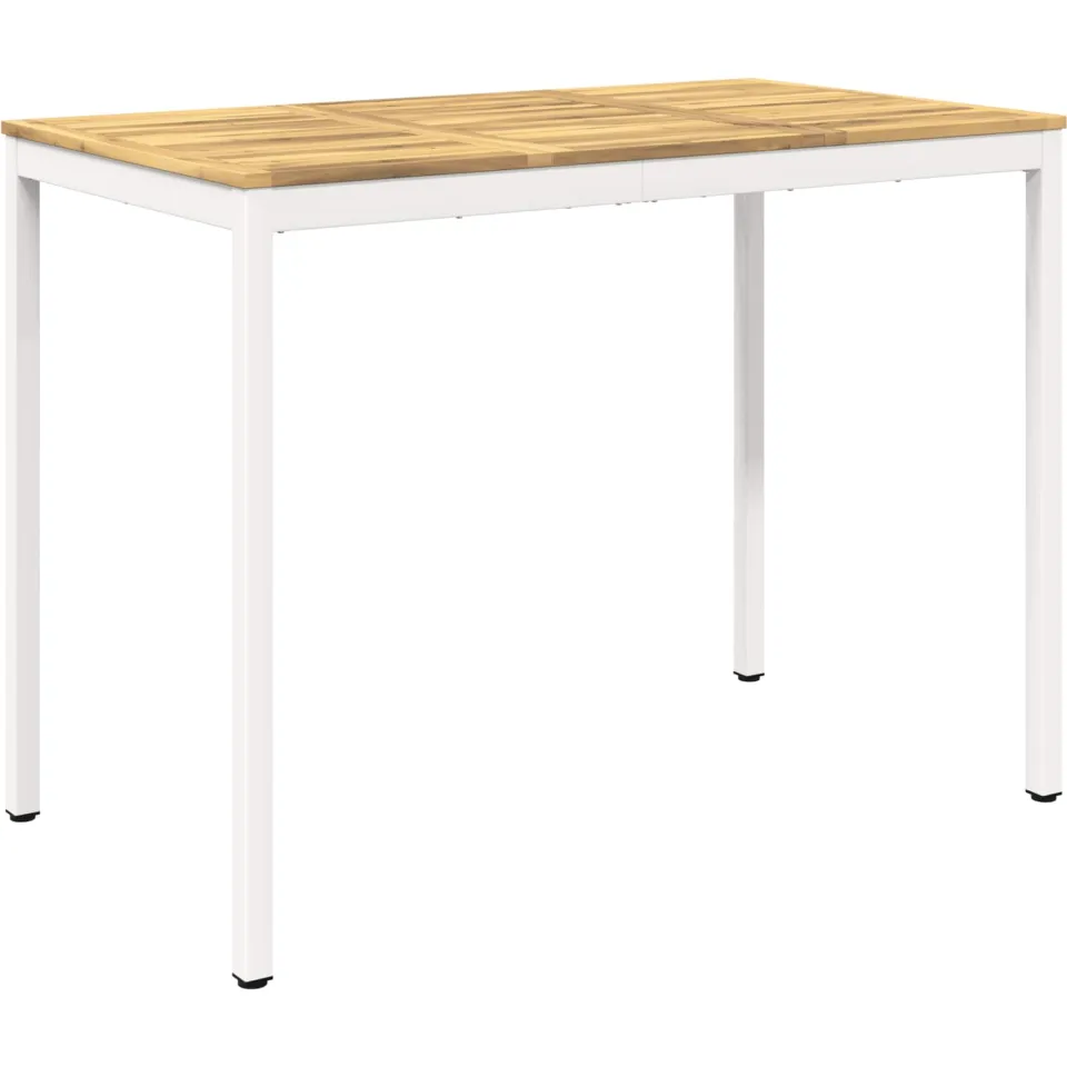 vidaXL Tuinbar Tafel NAARDEN Witgewassen 141 x 80,5 x 105 cm, foto 3