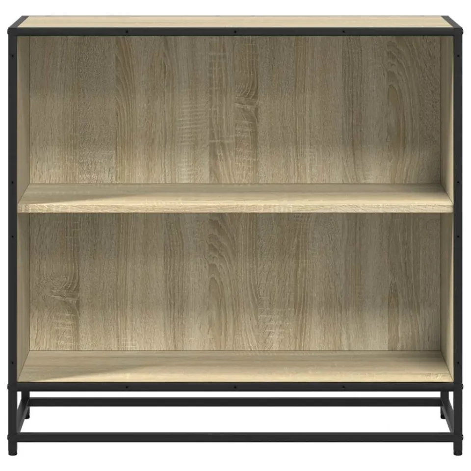 vidaXL Boekenkast 80,5x35x76 cm bewerkt hout sonoma eikenkleurig, foto 4