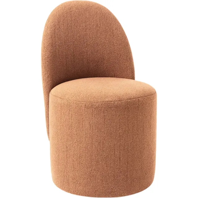 De Groen Home Poef 80x45x45 cm - Design zitzak stoel met afgeronde rugleuning – Bruin - Comfortabele Zitzakstoel Bruin-