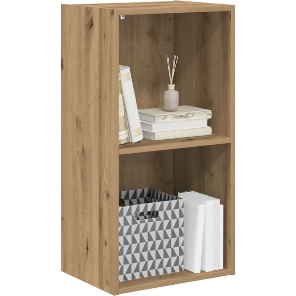 vidaXL Boekenkast 40x30x77 cm bewerkt hout artisanaal eikenkleurig Bruin