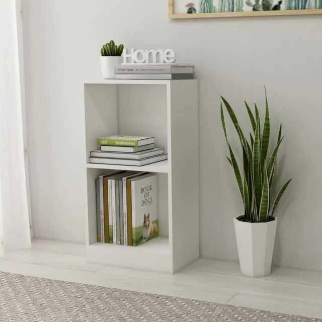 vidaXL Boekenkast 40x24x75 cm bewerkt hout wit, foto 2