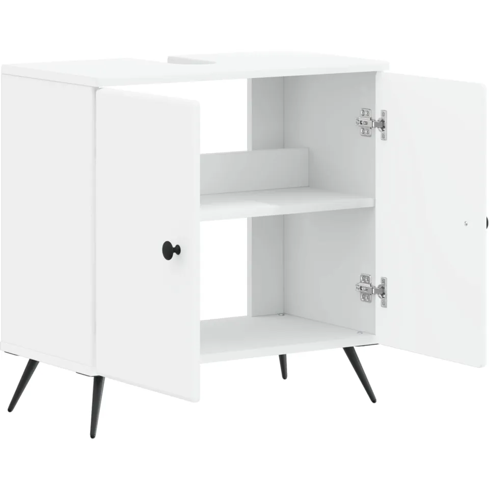 vidaXL Badkamer wastafelkast BREDA Wit 59,5 x 31,5 x 59 cm