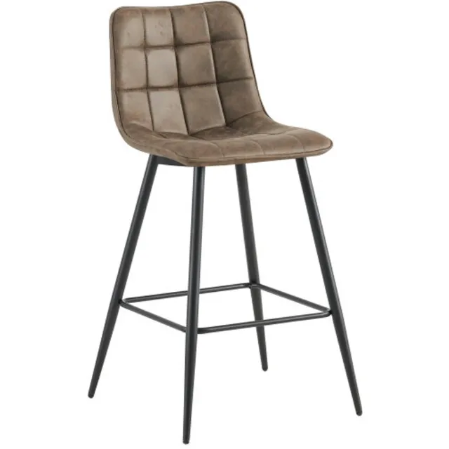 Benoa Barstoel Lucille Licht Bruin - barstoelen set van 2 Bruin Lichtbruin