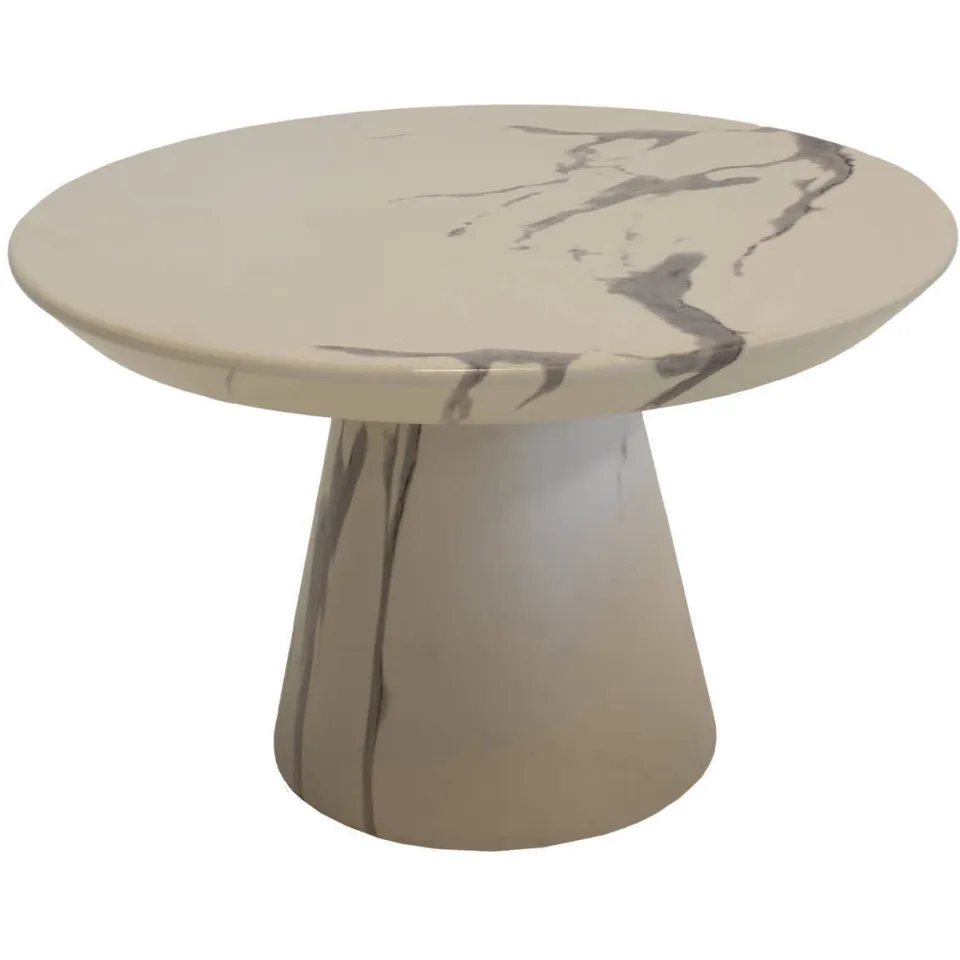 Giga Meubel Salontafel Flen Rond - Marmerlook - 60x60x38cm, foto 4