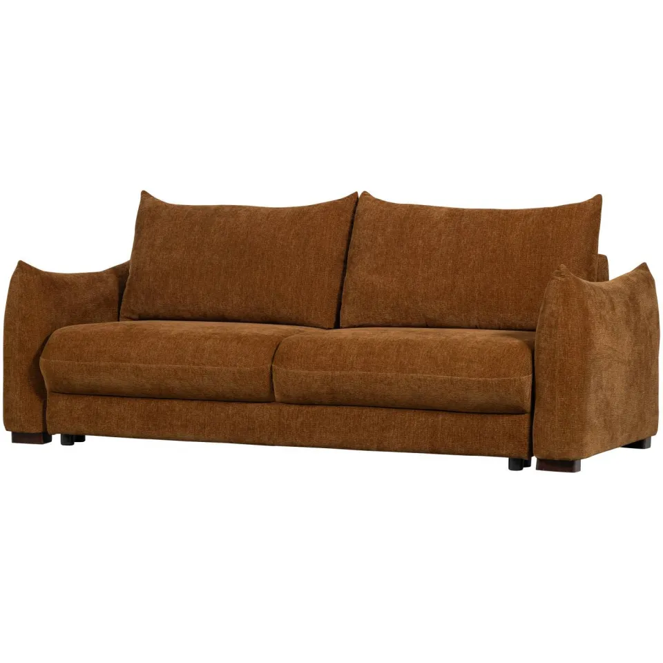 WOOOD Jonne 3-Zits Slaapbank - Chennile - Naturel - 92x233x105, foto 4