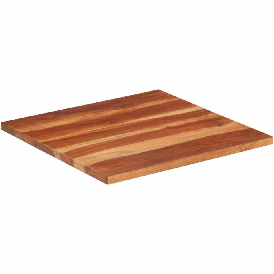 vidaXL Tafelblad 25-27 mm 60x60 cm massief acaciahout Bruin