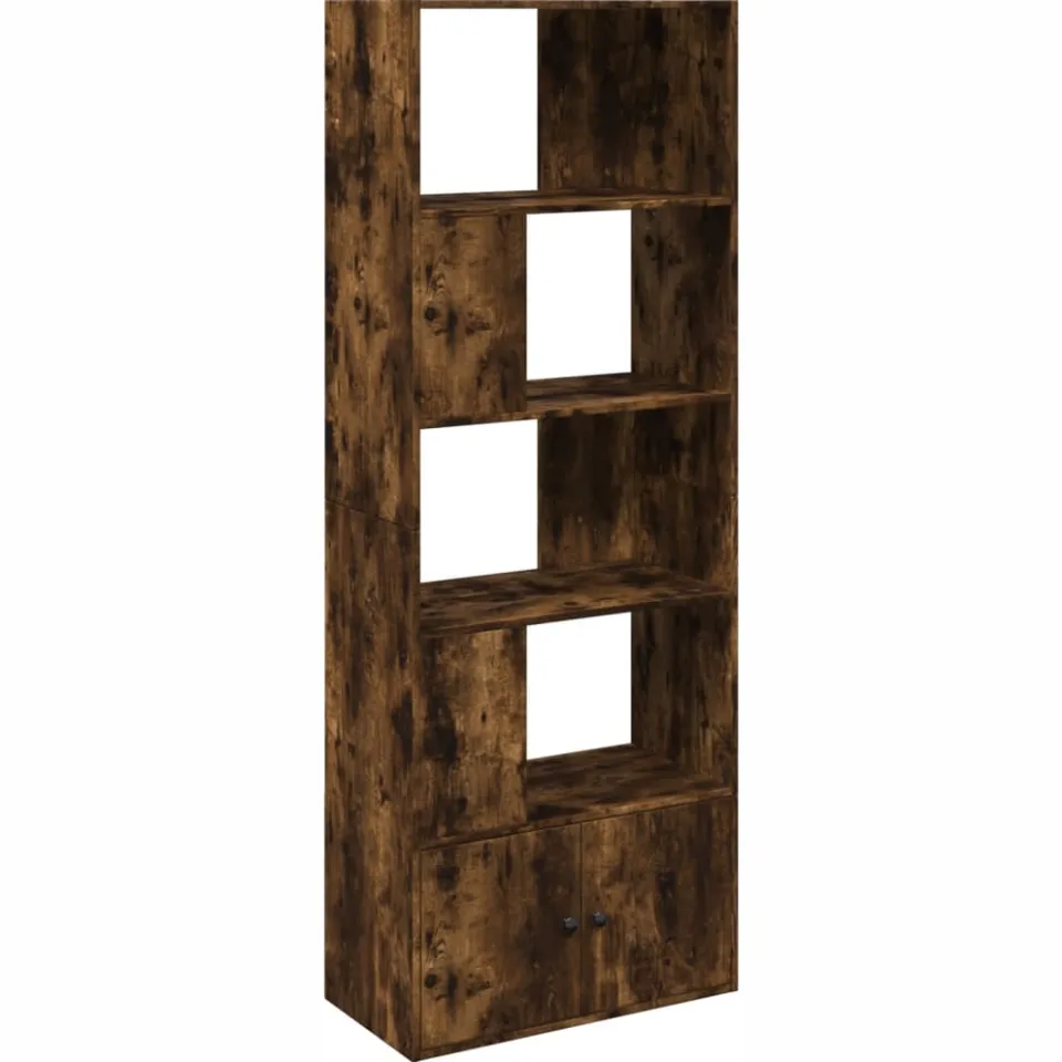 vidaXL Boekenkast 70x36x189 cm bewerkt hout gerookt eikenkleurig Bruin