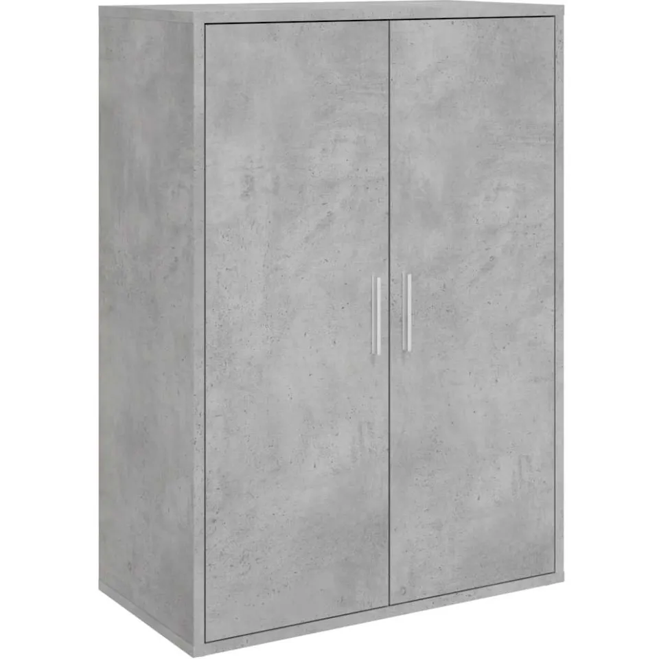 vidaXL Dressoir 60x31x84 cm bewerkt hout betongrijs