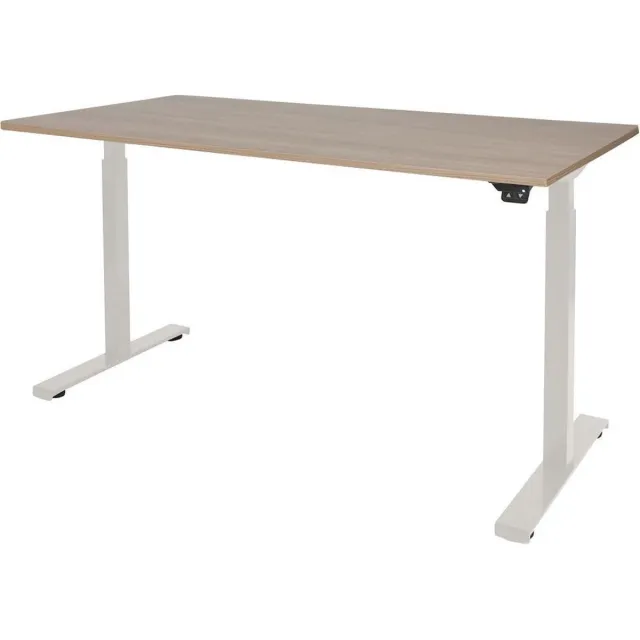 Schaffenburg Zit Sta Bureau - Elektrisch 180x80 Havana Kersen -wit frame Wit (RAL9010)/Havanna